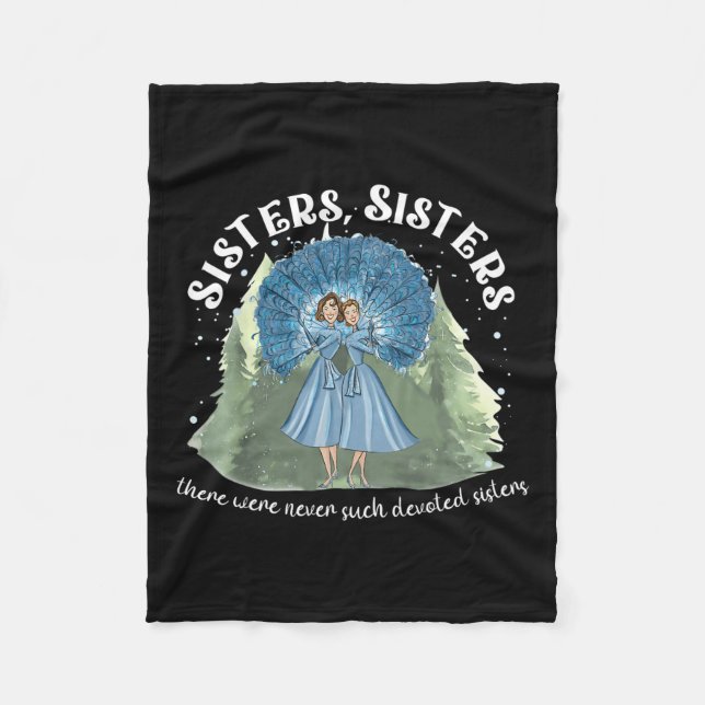Sisters White Christmas Movie 1954 Xmas Snow Holid Fleecedecke (Vorderseite)