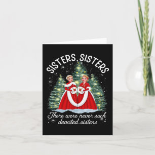 Sisters White Christmas Movie 1954 Xmas Snow Holid Karte