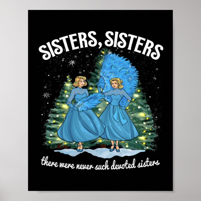 Sisters White Christmas Movie 1954 Xmas Snow Holid Poster (Vorne)