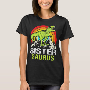 Sistersaurus Dinosaur T Rex Sister Saurus Matching T-Shirt