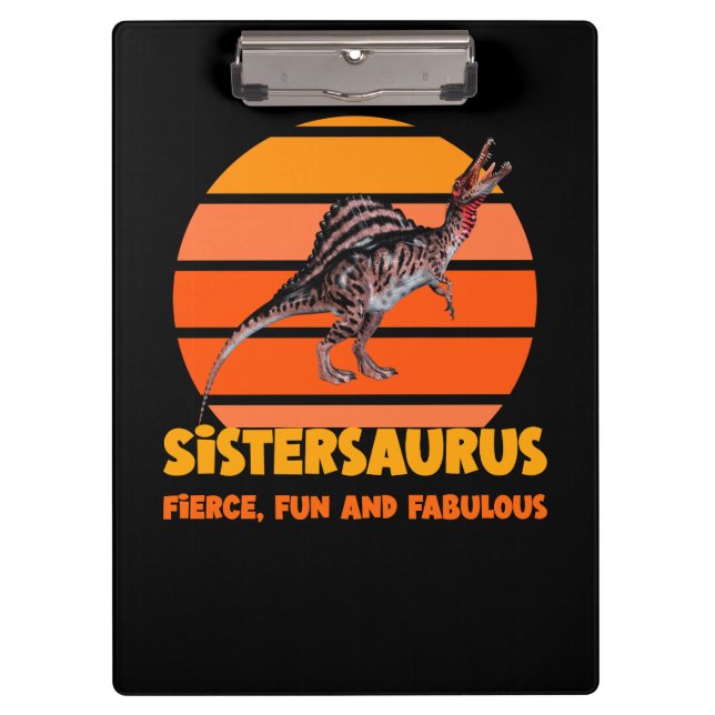 Sistersaurus: Fierce, Spaß und fabelhaft Klemmbrett (Vorderseite)