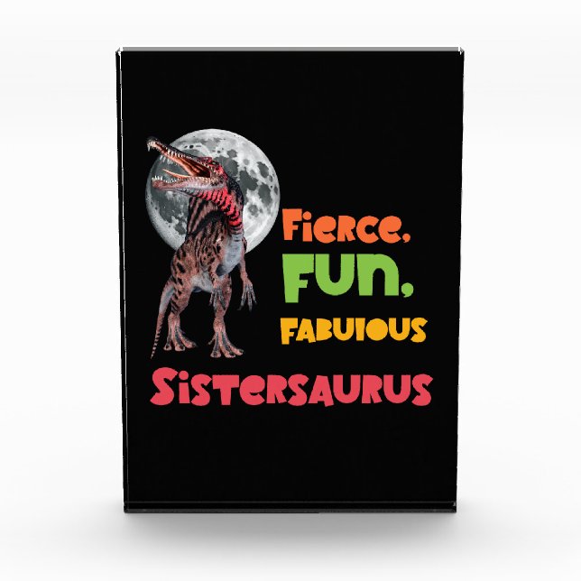 Sistersaurus Matching Sisters Dino-Mannschaft Desi Fotoblock (Vorderseite)