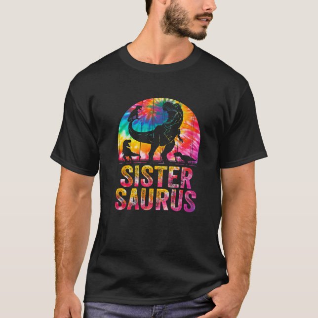 Sistersaurus T Rex Dinosaur Sister Saurus Family m T-Shirt (Vorderseite)