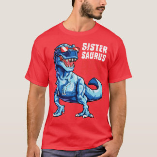 Sistersaurus T rex Schwester Saurus Dinosaurier Mä T-Shirt