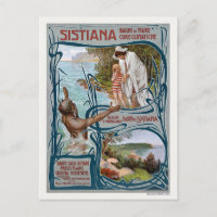 Sistiana Italy Vintage Travel Poster 1900