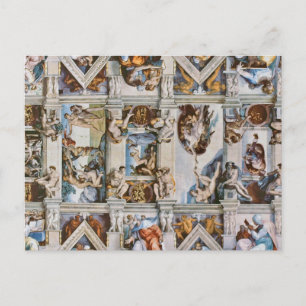 Sistina-Deckenfresken Michelangelo Postkarte