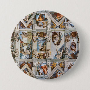 Sistine Chapel Ceiling Michelangelo Button