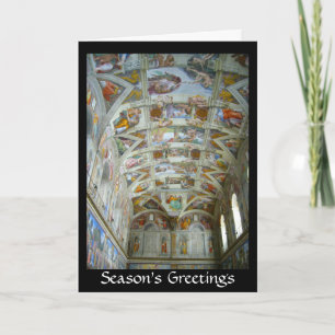 sistine chapel greetings feiertagskarte
