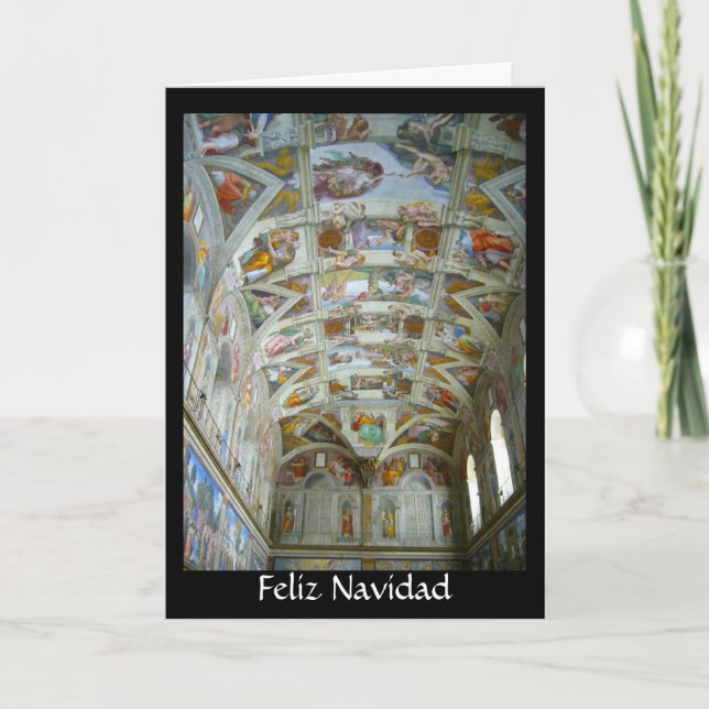 sistine feliz navidad feiertagskarte (Vorderseite)