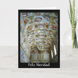 sistine feliz navidad feiertagskarte