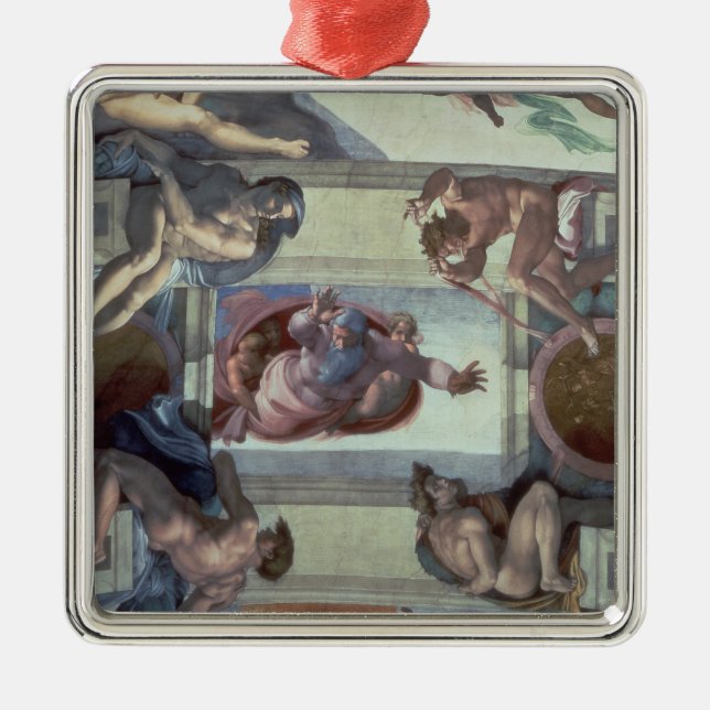 Sistine Kapellen-Decke 2 Ornament Aus Metall (Vorne)