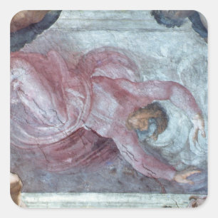 Sistine Kapellen-Decke 2 Quadratischer Aufkleber