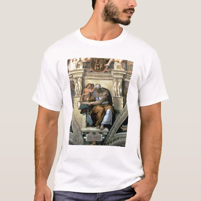 Sistine Kapellen-Decke: Cumaean Sibyl, 1510 T-Shirt (Vorderseite)