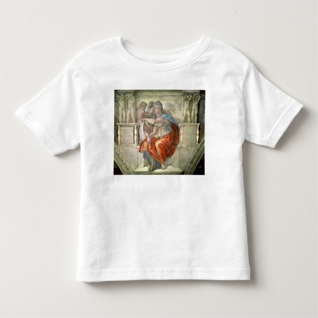 Sistine Kapellen-Decke: Delphic Sibyl Kleinkind T-shirt (Vorderseite)
