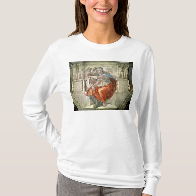 Sistine Kapellen-Decke: Delphic Sibyl T-Shirt (Vorderseite)