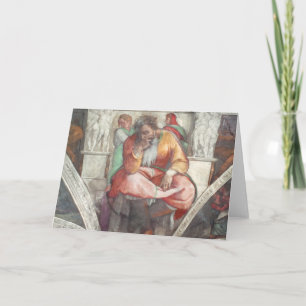 Sistine Kapellen-Decke: Der Prophet Jeremias Karte