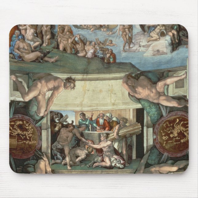 Sistine Kapellen-Decke Mousepad (Vorne)