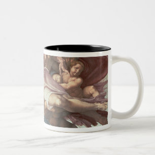 Sistine Kapellen-Decke Zweifarbige Tasse
