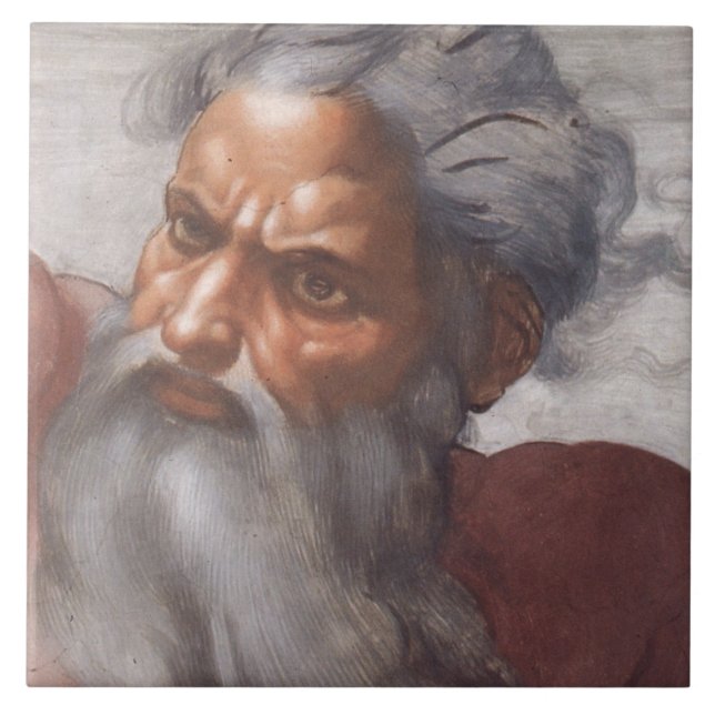 Sistine Kapellendecke Fliese (Vorderseite)