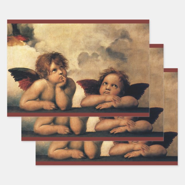 Sistine Madonna Angels by Raphael Sanzio Geschenkpapier Set (Set)