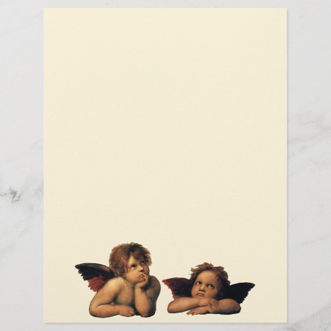 Sistine Madonna, Angels Detail: Raphael Sanzio (Vorderseite)