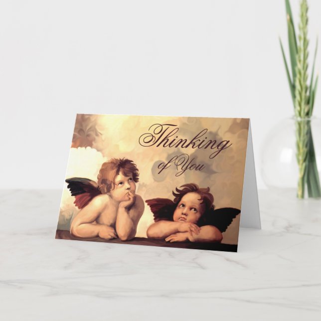 Sistine Madonna Cherubs Raffaelo Sanzio Karte (Vorderseite)