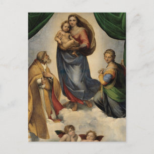 Sistine Madonna del Sasso Postkarte