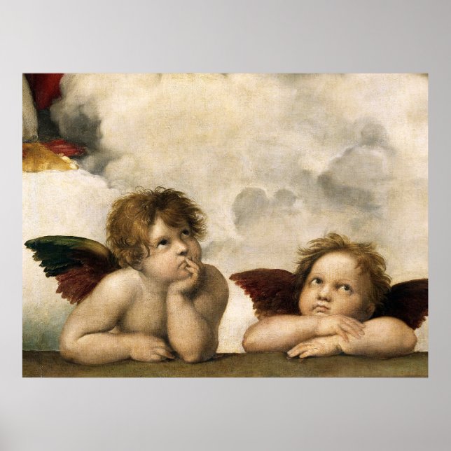 Sistine Madonna Detail, Raphael Poster (Vorne)