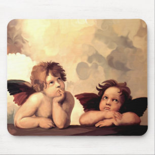 Sistine Madonna Engel Raffaelo Sanzio Mousepad
