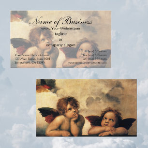 Sistine Madonna Engel von Raphael Raffaello Visitenkarte