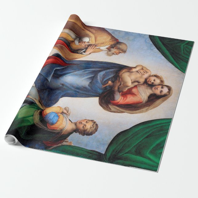 Sistine Madonna, Raphael Geschenkpapier (Ungerollt)