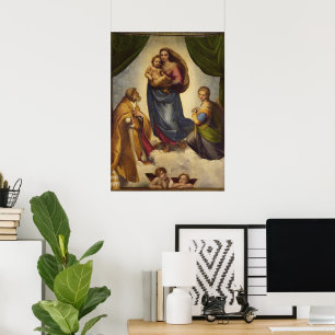 Sistine Madonna von Rapahel Poster