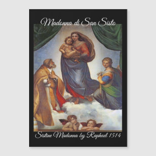 Sistine Madonna Weihnachtskarte Magnetkarte