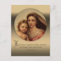 Sistine Mary and Jesus Child Liebe zitieren CC0977