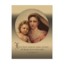 Sistine Mary and Jesus Child Liebe zitieren CC0977