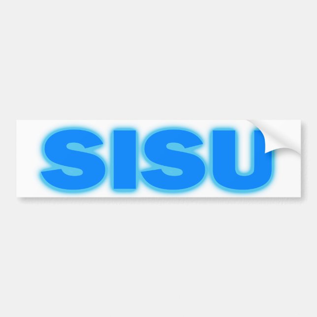 Sisu Autoaufkleber-obere Halbinsel MI Finnland Autoaufkleber (Vorne)