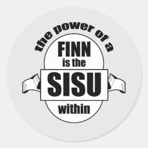 SISU Finn Power Runder Aufkleber