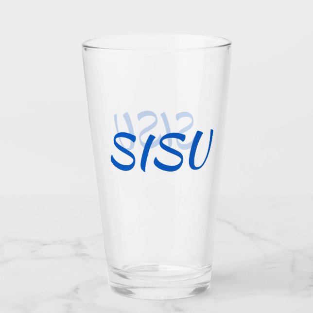 SISU Finnische Glasscheibe (Alternativer Schriftar Glas (Vorderseite)