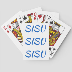SISU Finnische Spielkarten für Kribage (weiß)