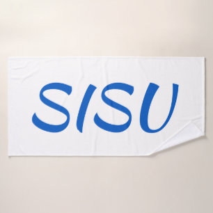 SISU Finnisches Badetuch (weiß) Badehandtuch