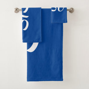 SISU Finnisches Handtuch-Set (blau) Badhandtuch Set