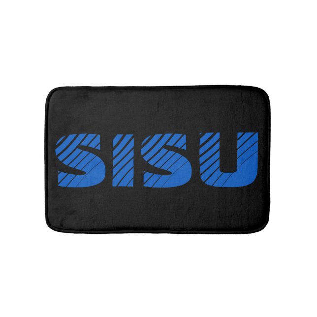 SISU Finnish Sauna Bath Mat (Schwarz)Klein) Badematte (Vorderseite)