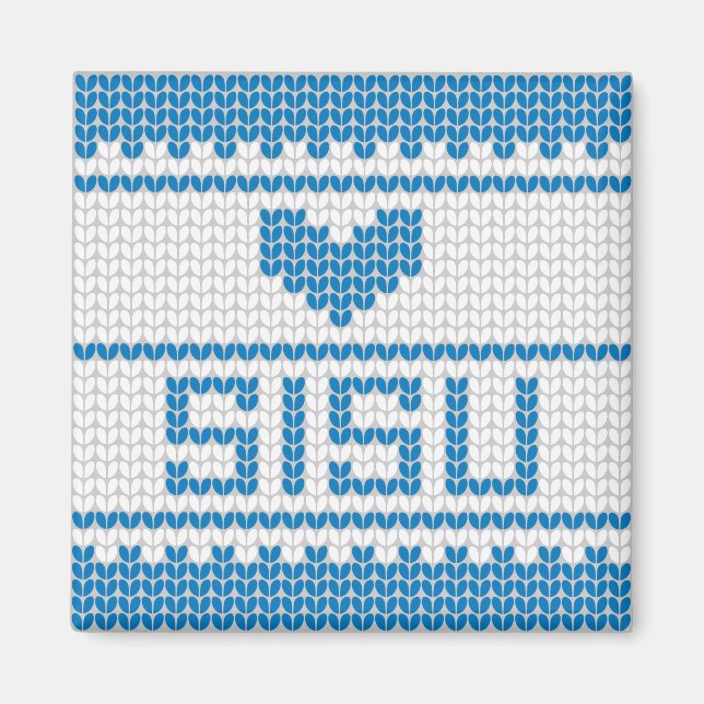 Sisu Heart Strick Magnet 1 (Vorne)