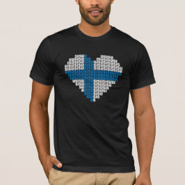 Sisu Herz-Schwarz-T - Shirt