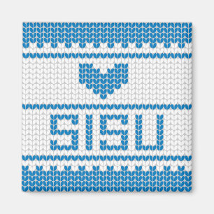 Sisu Herz-Strick-Magnet 1 Magnet