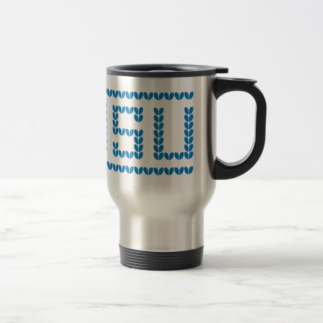 Sisu Herz-Strick-Reise-Tasse Reisebecher (Rechts)