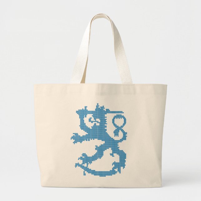 Sisu Löwe-riesige Taschen-Tasche Jumbo Stoffbeutel (Vorne)