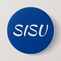 SISU-Taste (rund) Blau; Finnische Schaltfläche)