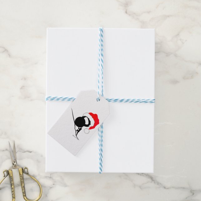 Sisyphus Kettlebell Frohe Weihnachten Geschenkanhänger (Mit Garn)