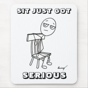 SIT NUR GOT ERNSTHAFTE MUSEPAD MOUSEPAD